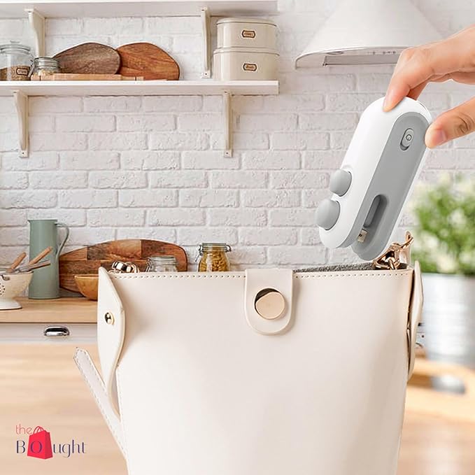 Portable Mini Sealing Machine 2-in-1 USB Rechargeable Magnetic Heat Sealing and Cutting Bag Seale