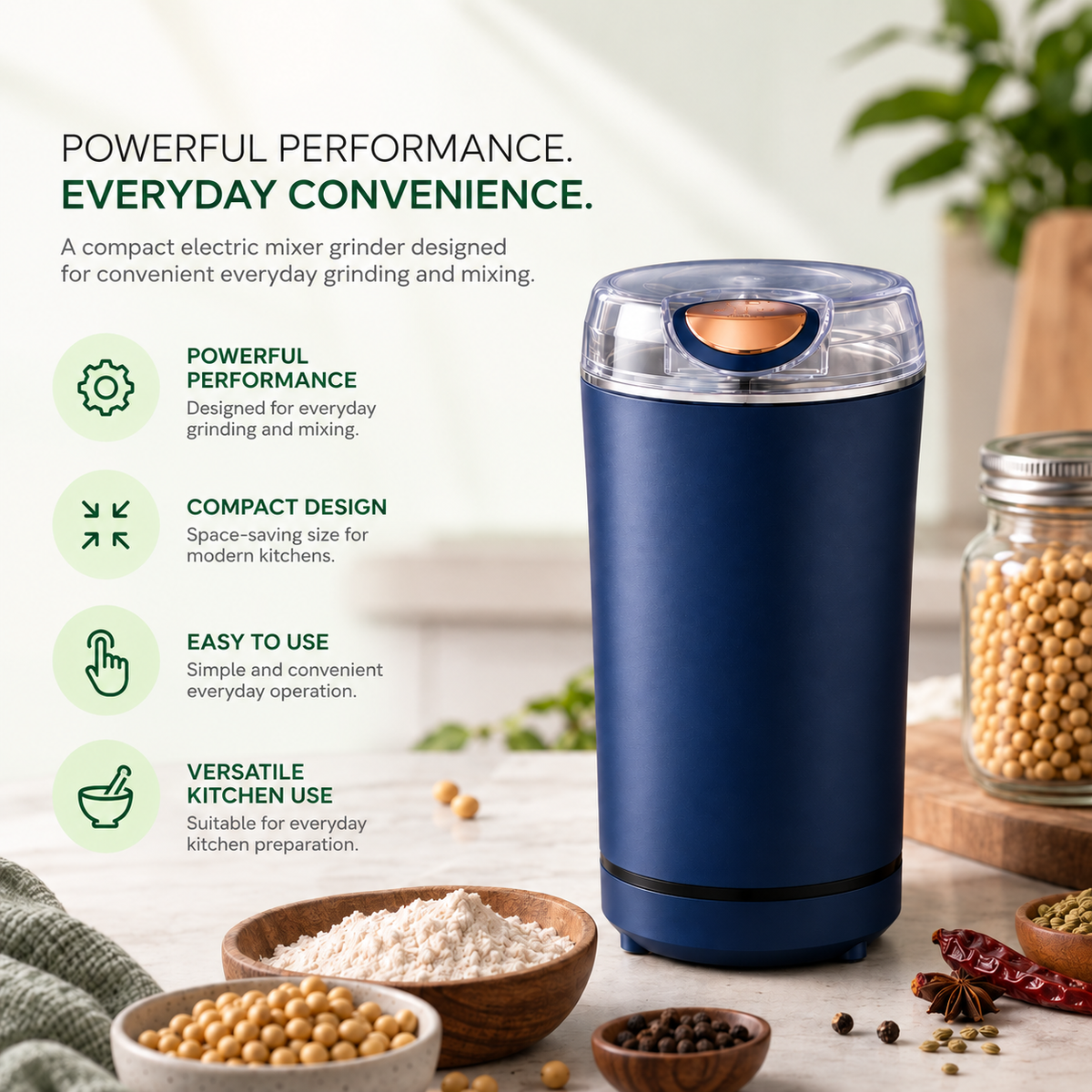 Electric Grinder Mixer for everyday use
