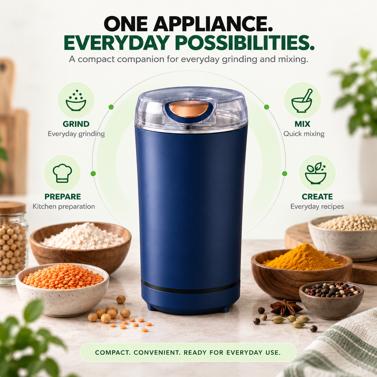 Electric Grinder Mixer for everyday use